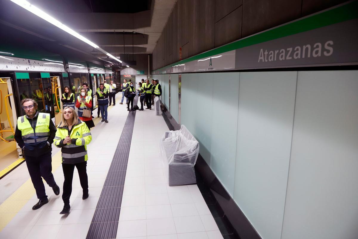 Pruebas de seguridad del metro de Málaga