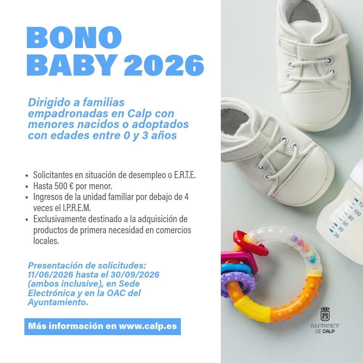 La campaña del Bono Baby 2026 de Calp