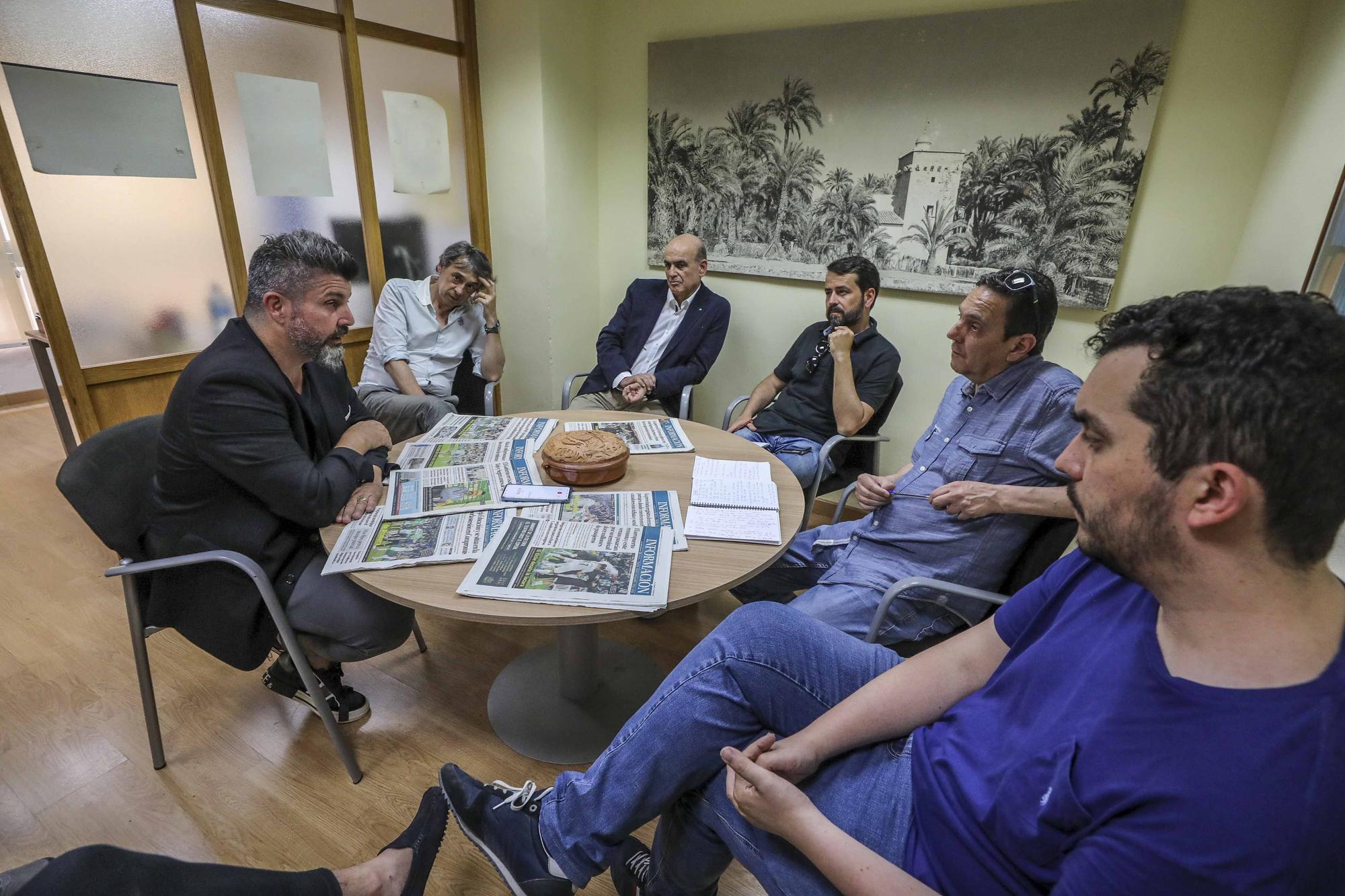 Visita Bragarnik dueño del Elche cf a la Redaccion de informacion en Elche