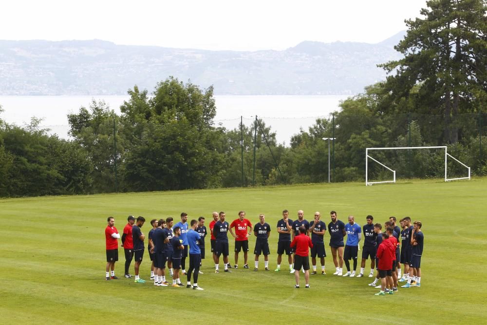 Alemany y Murthy, atentos al entrenamiento