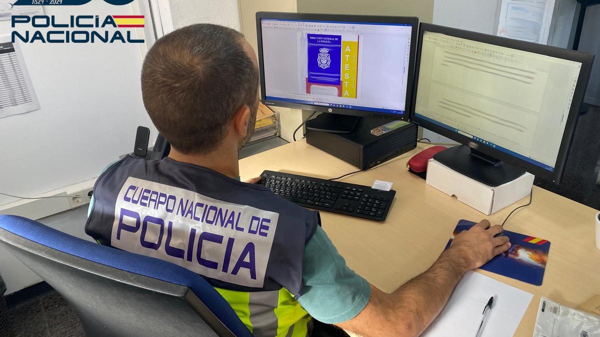 Un agente del Grupo de Ciberdelincuencia de la Policía Nacional.