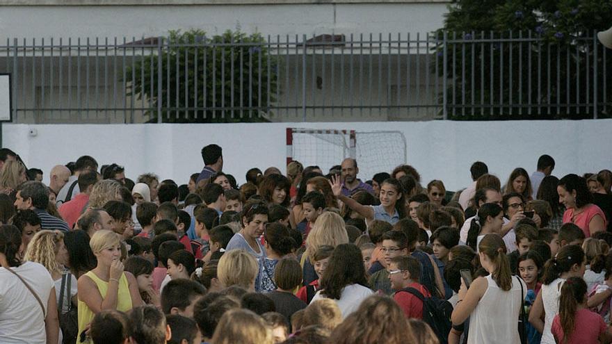 Inicio del curso escolar en un colegio de la capital.