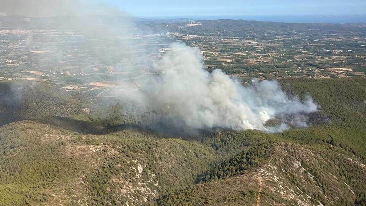Un dels incendis d'aquest estiu a l'Anoia