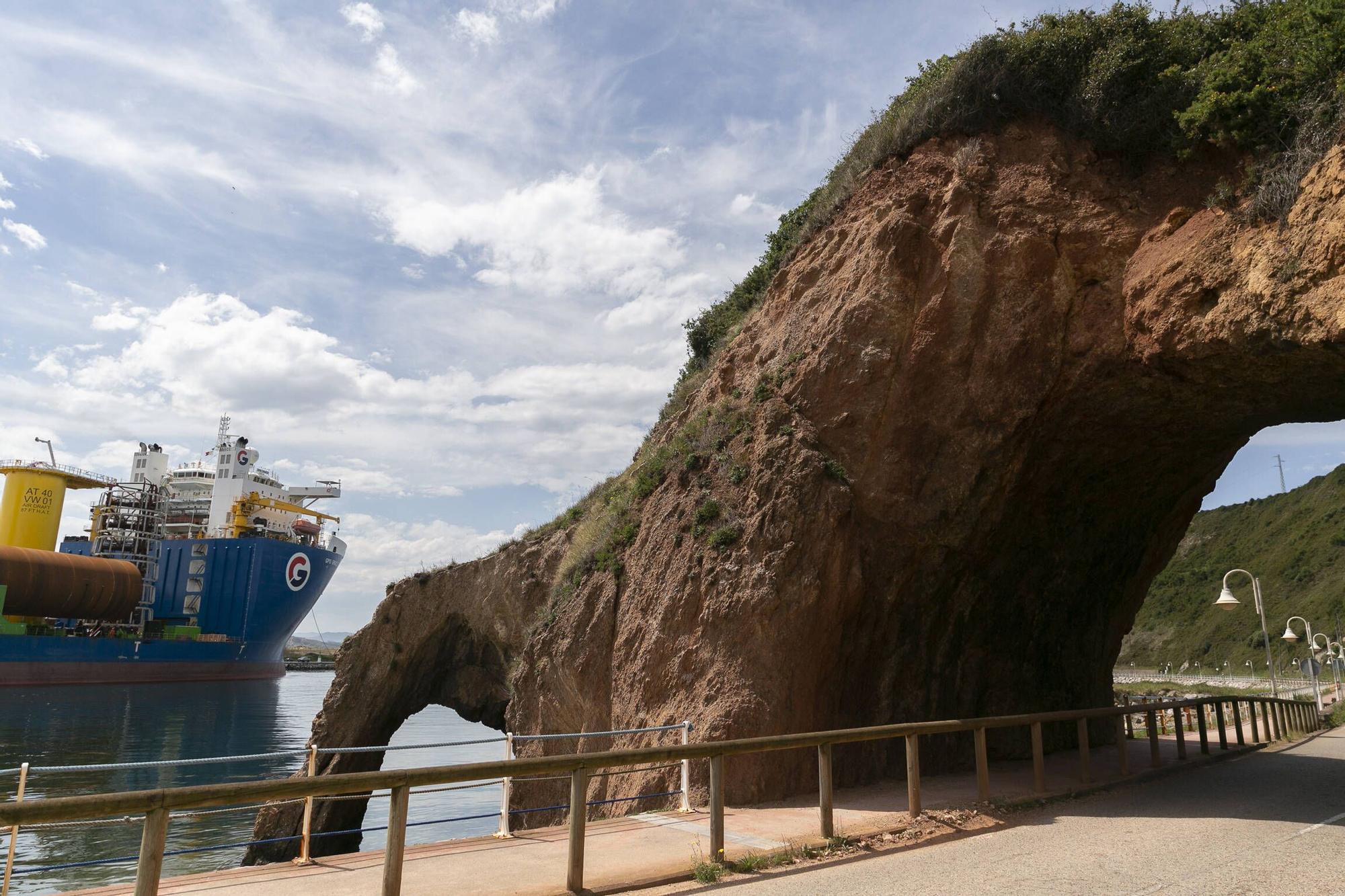 En imágenes: La despedida al "GPO Grace" en Avilés