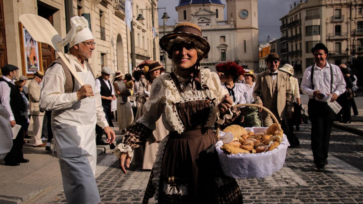 Un instante de la Fira Modernista de Alcoy en su última edición.