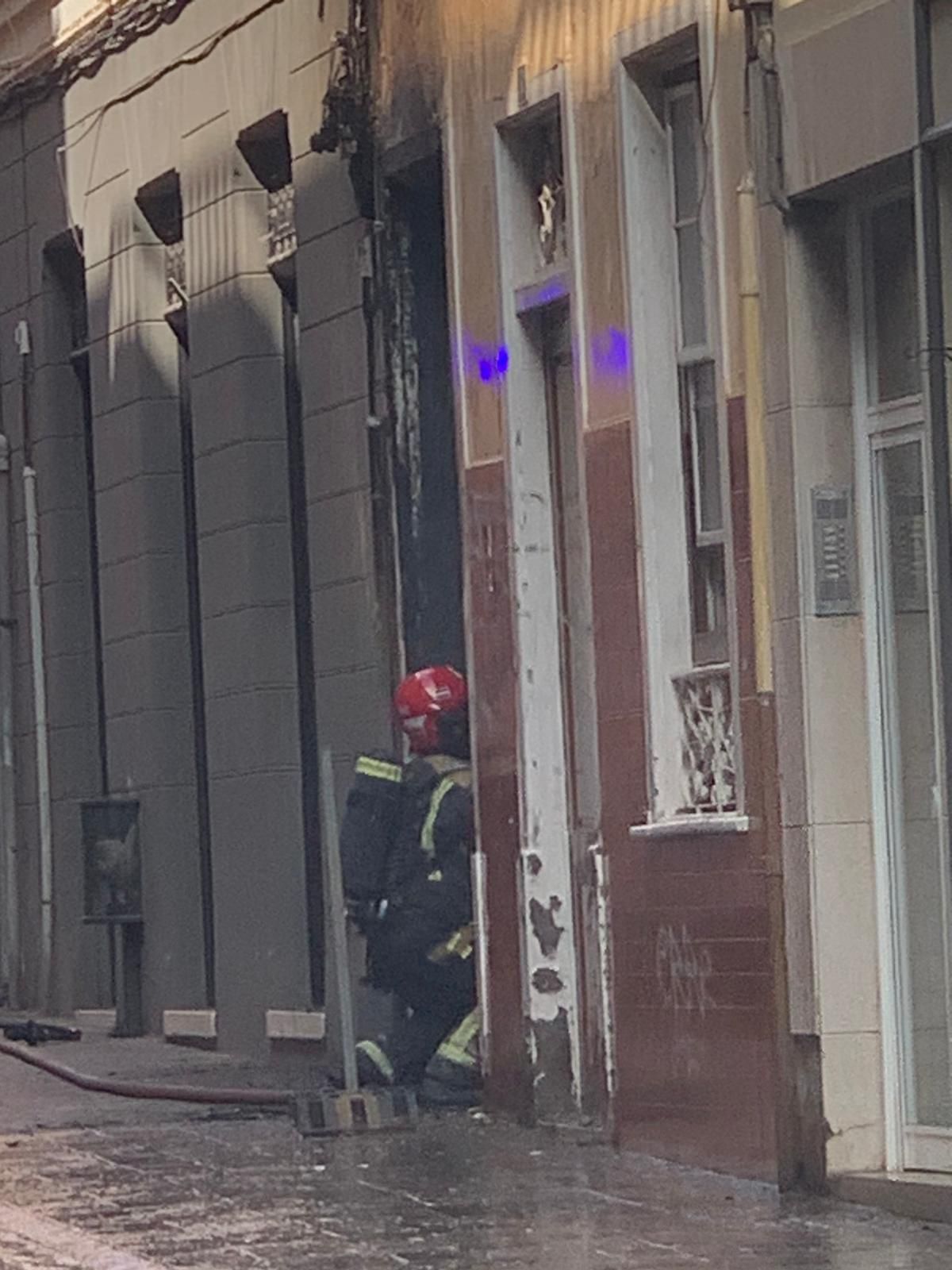 Incendio en la calle Primo de Rivera