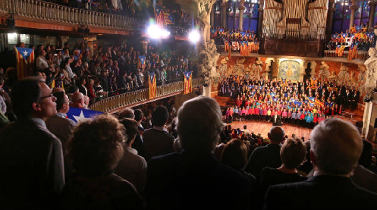 Imatges del concert de Sant Esteve al Palau de la Música Catalana.