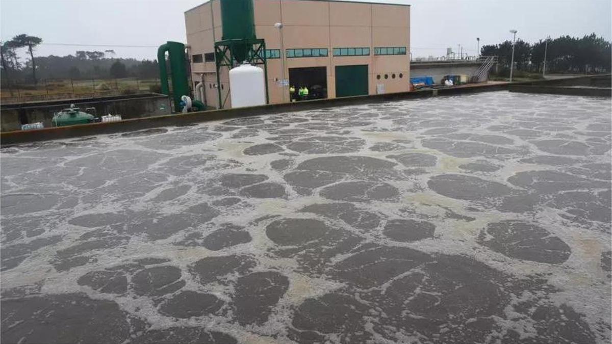 Imagen de archivo de la depuradora de Couso, en Ribeira.