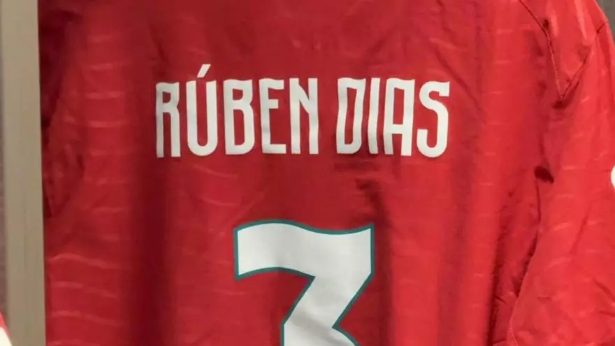 Todo listo en el vestuario de Portugal a pocas horas del pitido inicial