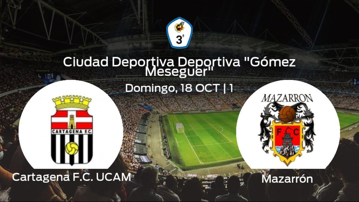 Previa del encuentro: primer duelo del campeonato para el Cartagena F.C. UCAM y el Mazarrón FC