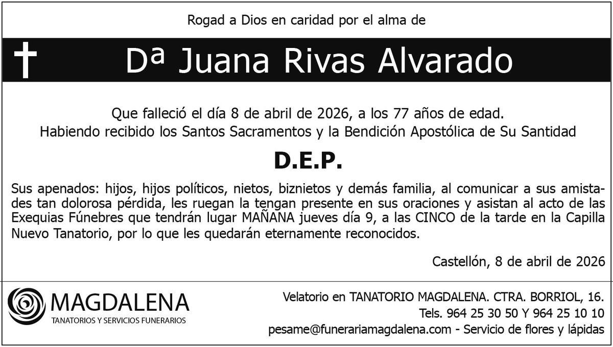 Dª Juana Rivas Alvarado