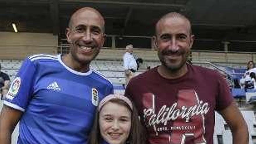 Hugo Álvarez, Sara Álvarez y Juanjo Álvarez, durante el encuentro .