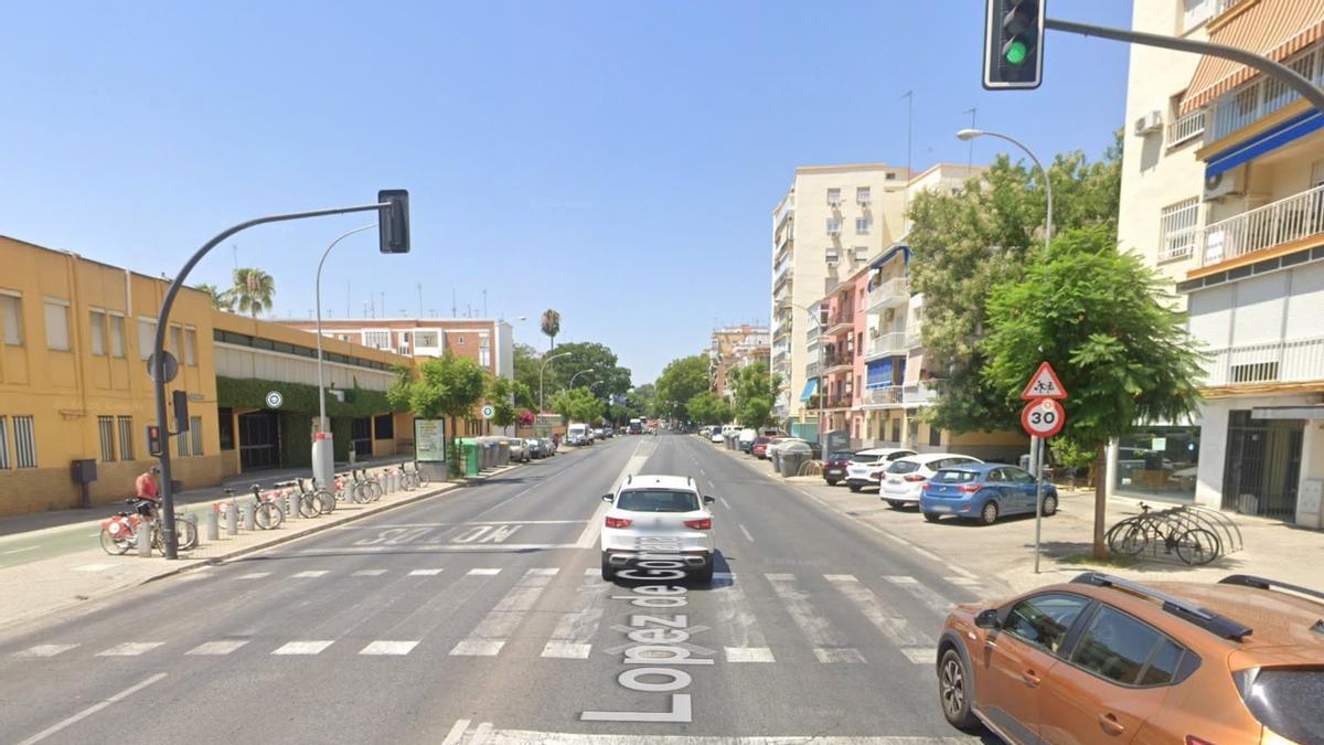 Imagen de Google Maps de la calle López de Gomara, en Sevilla.