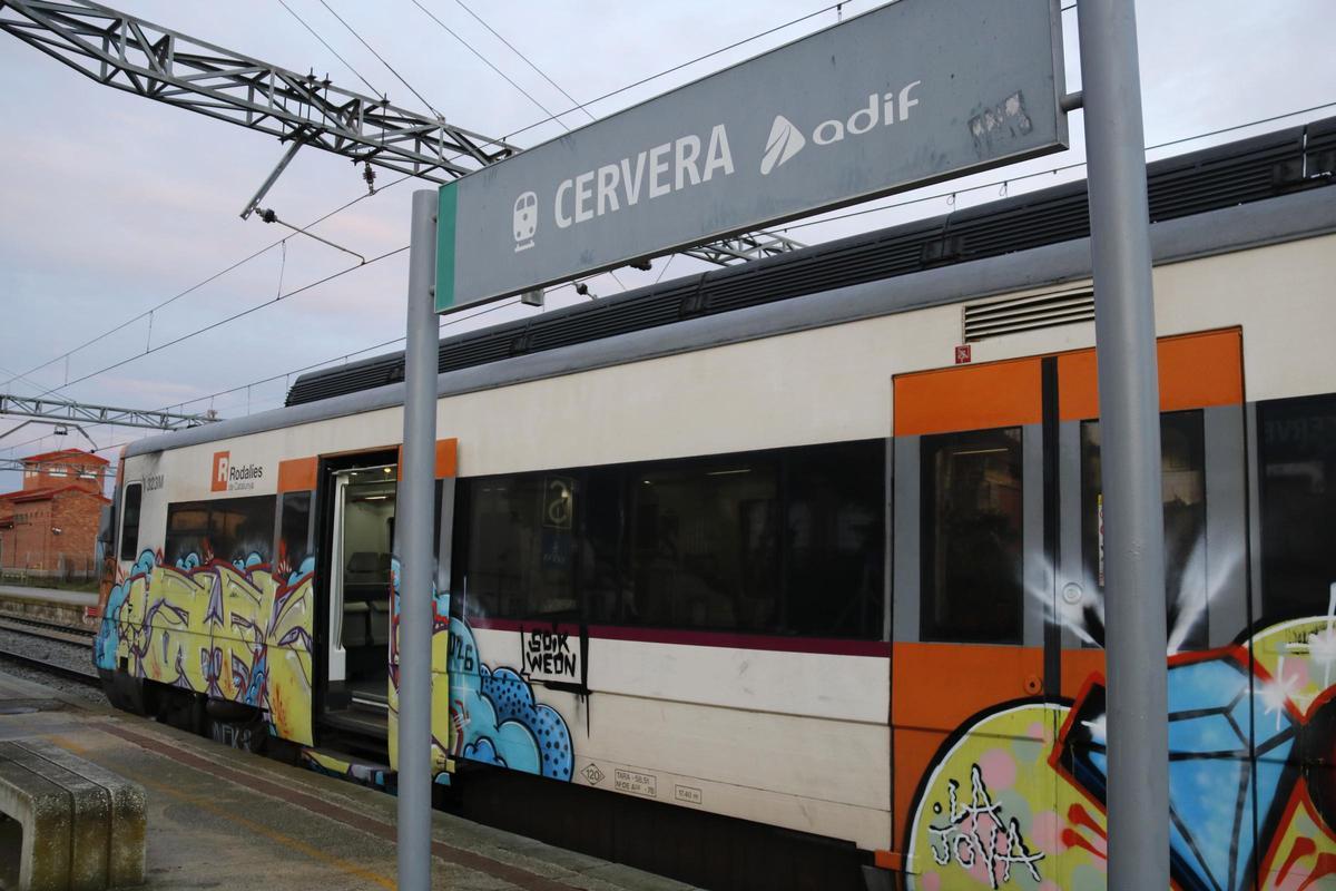 La estación de tren de Cervera