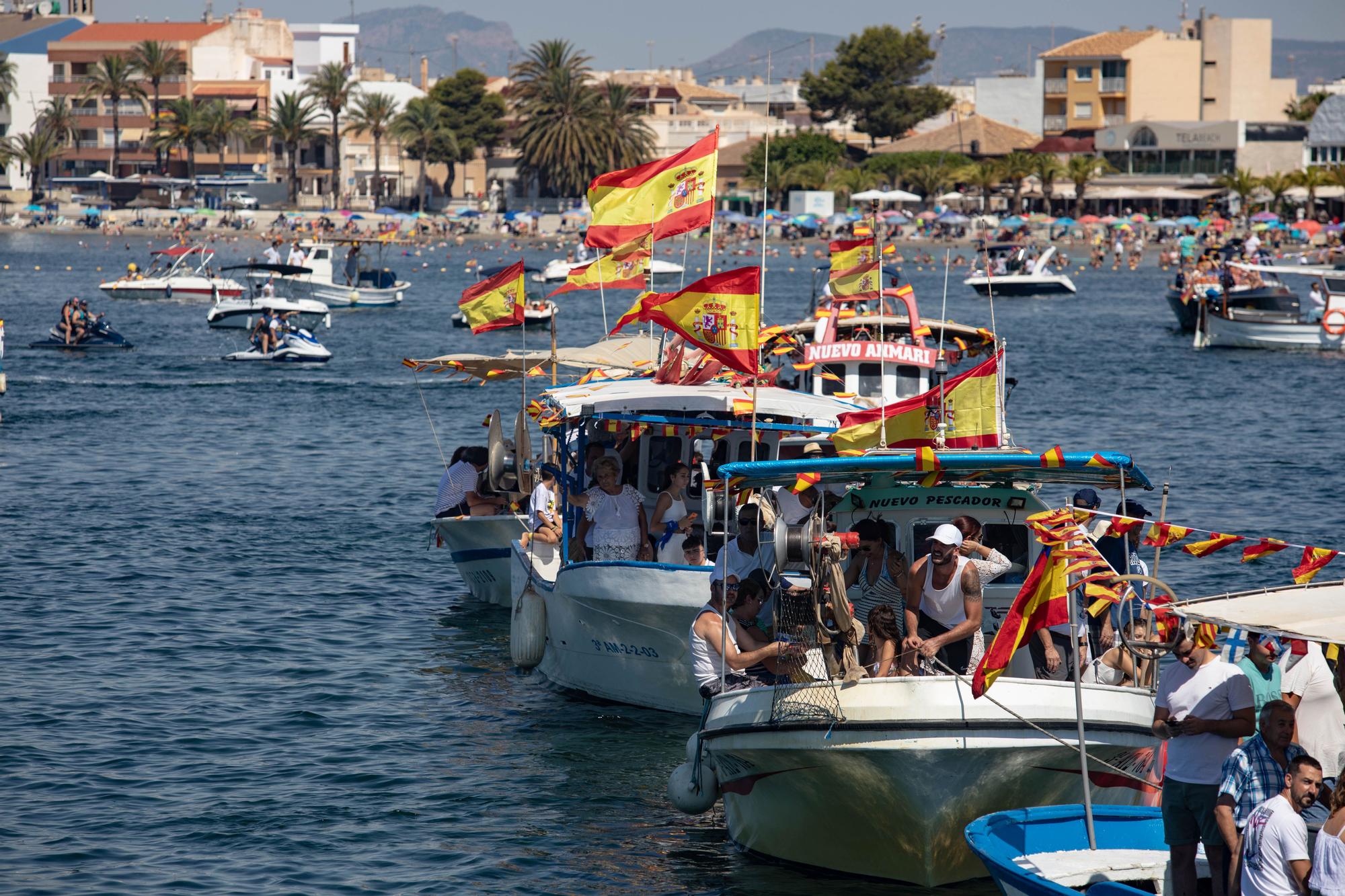 Procesión marítima de la Virgen del Carmen