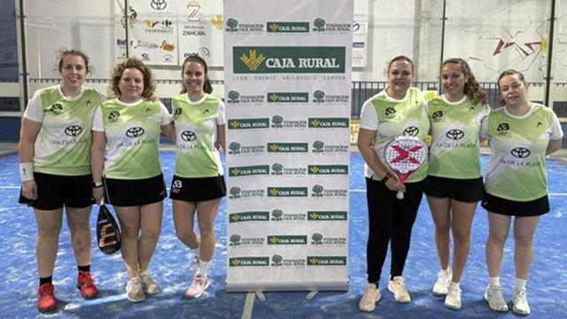 Uno de los equipos de AB Club de Pádel en la Liga por Equipos de Castilla y León.  | CEDIDA