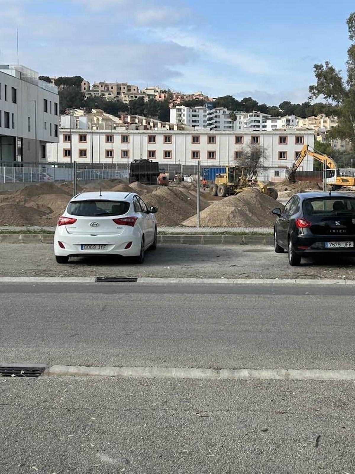 Así estaba en marzo el solar donde se construye el nuevo Lidl en el municipio de Calvià