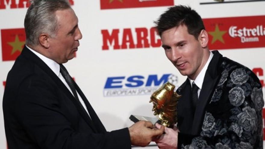 Messi recibe la Bota de Oro