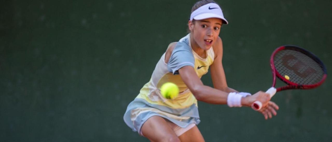 Paola Piñera durante la final del Campeonato de España individual