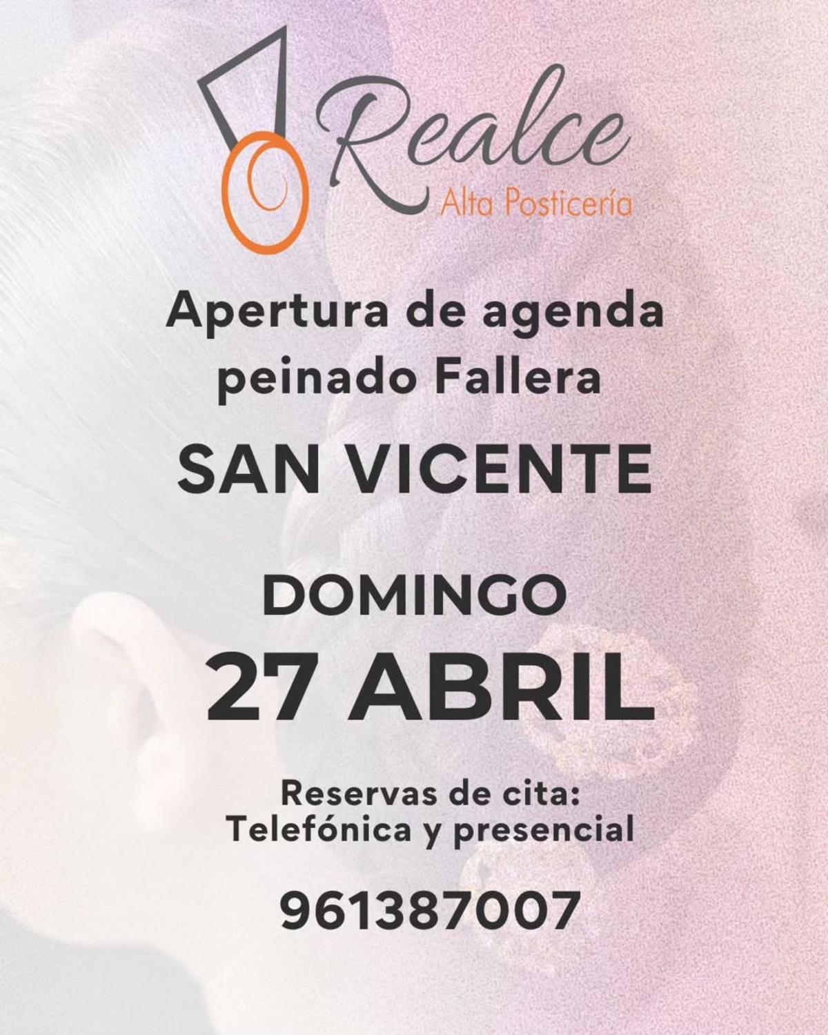 Realce ha abierto agenda para la Ofrenda de San Vicente