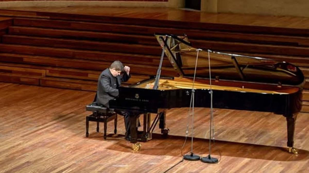 El pianista Javier Perianes, en el Palau de la Música.