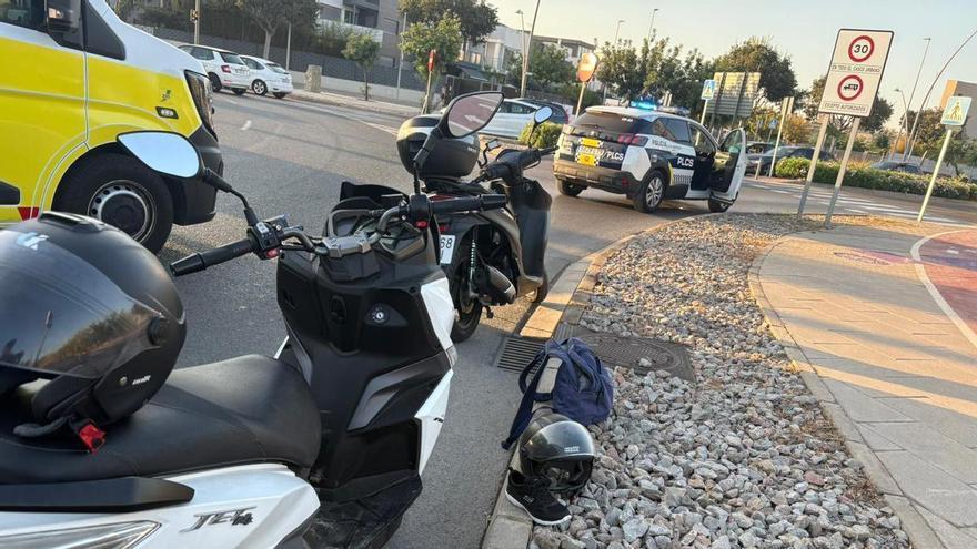 Eine 47-jährige Frau wurde bei einem Motorradunfall in Castelló verletzt