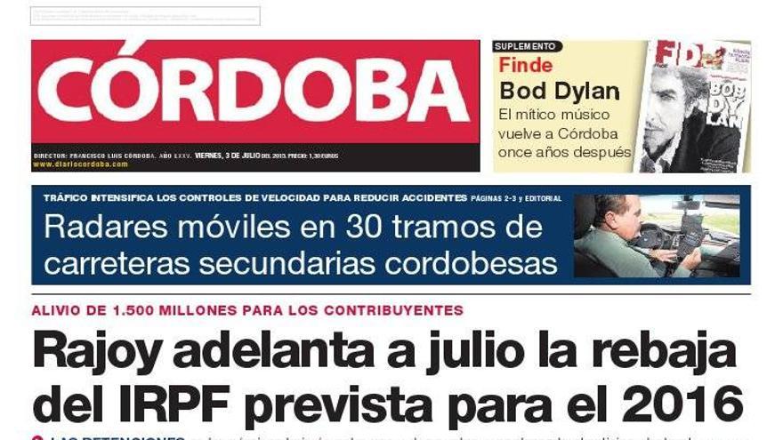 La portada de CÓRDOBA