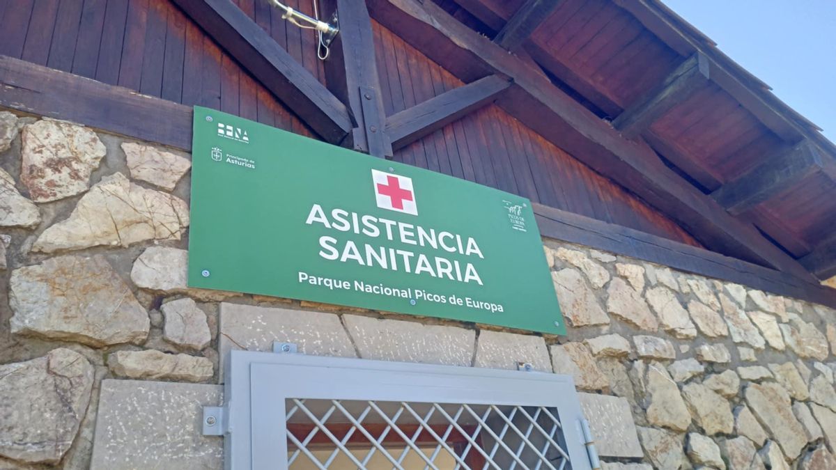 El punto de asistencia sanitaria, cerrado.