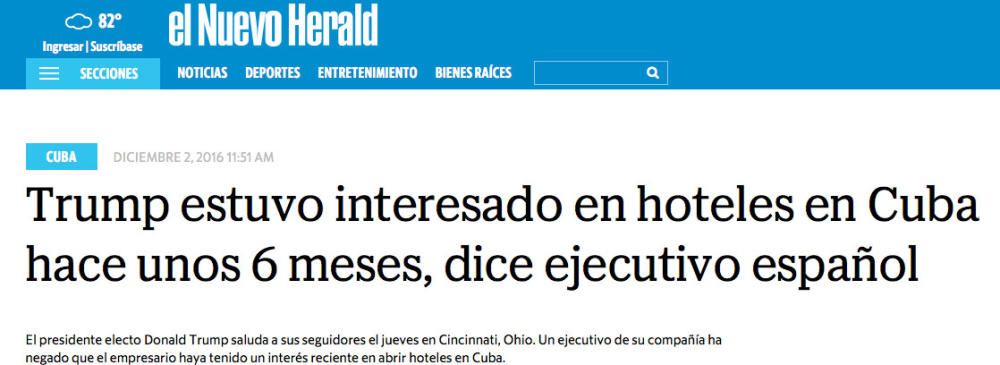 Tormenta política por las declaraciones de Fluxà sobre Trump y sus intentos de negocio en Cuba