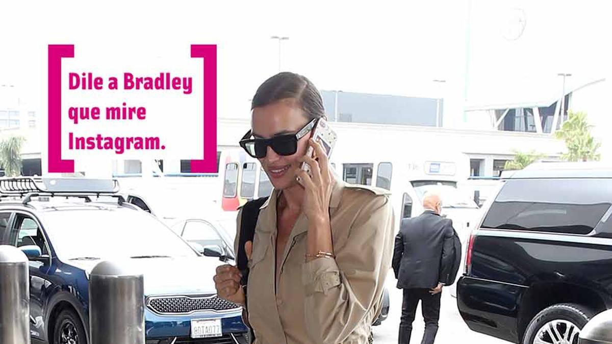 Irina Shayk en el aeropuerto de Los Angeles