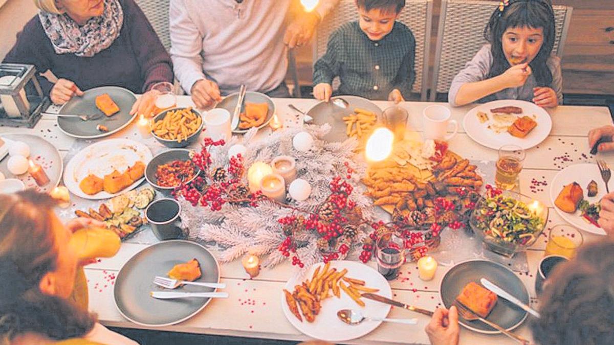 La Navidad es sinónimo de comidas copiosas durante muchos días seguidos.