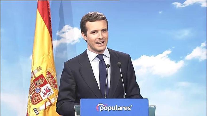 Casado: &quot;El PP ha conseguido que el Gobierno de Sánchez tire la toalla&quot;