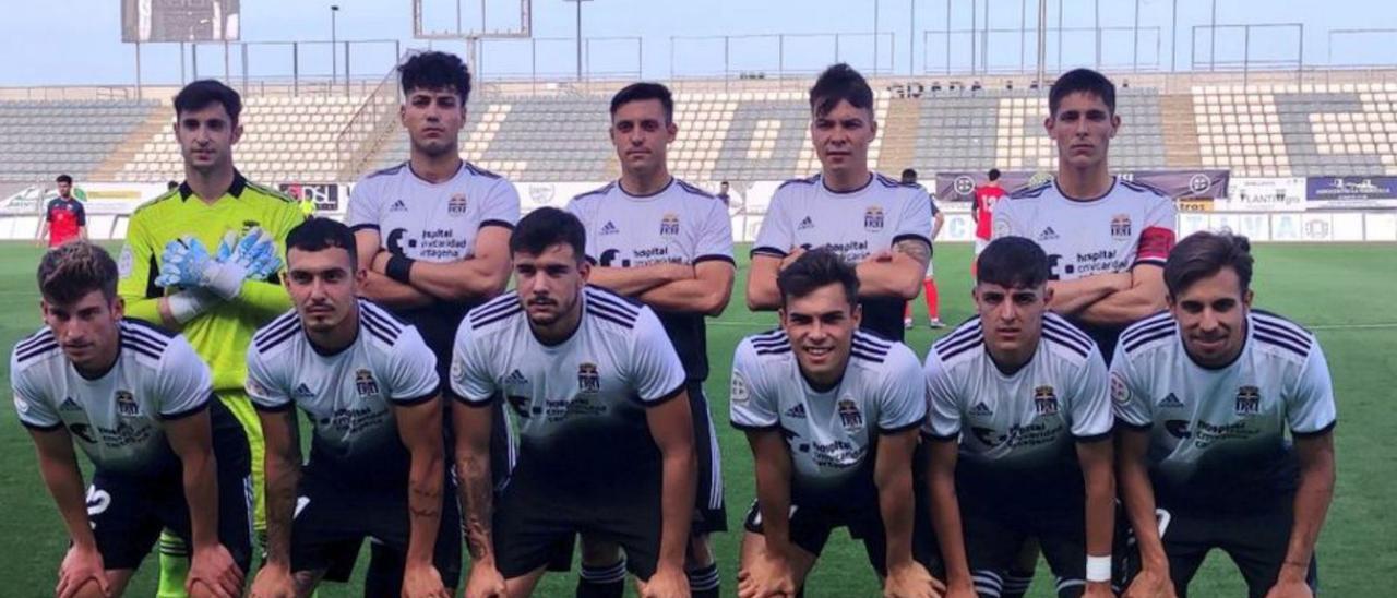 Once del FC Cartagena B en el choque del Artés Carrasco. | PFCC