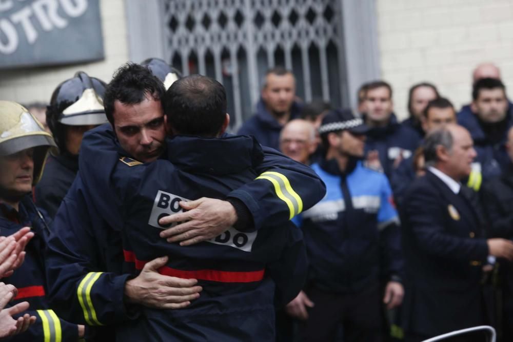 Funeral por Eloy Palacio, bombero fallecido en Oviedo