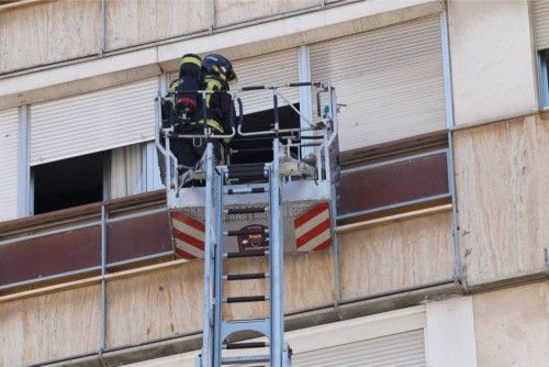 Incendio junto al Corte Inglés