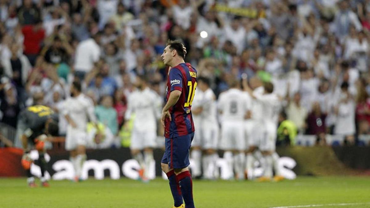 Messi no tuvo su noche en el Bernabéu