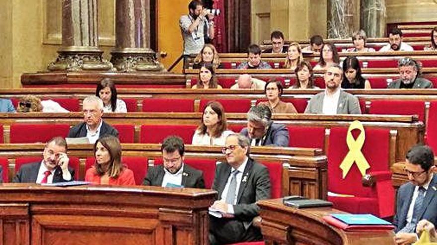 Una sessió al Parlament de Catalunya