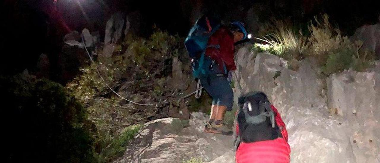 Rescate de ocho horas a dos escaladores en Puig Campana, imagen de archivo