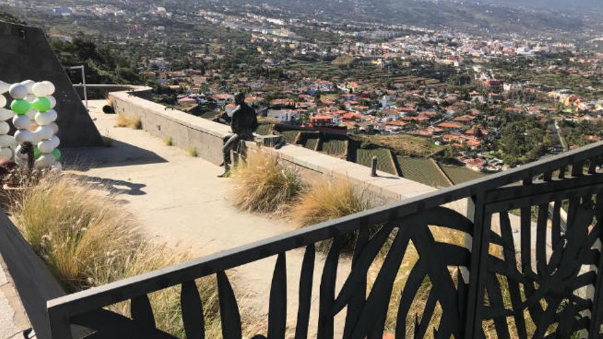 El mirador de Humboldt, en el municipio de La Orotava, este sábado.