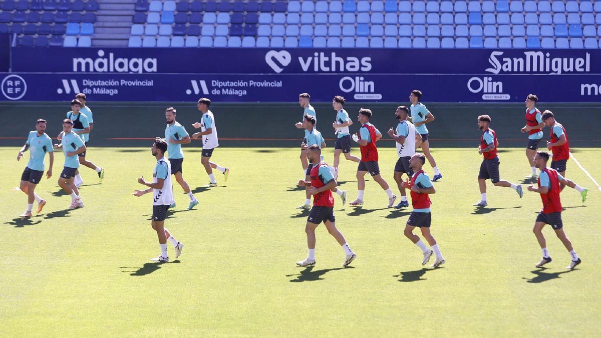 El Málaga CF entrenará este semana con normalidad.