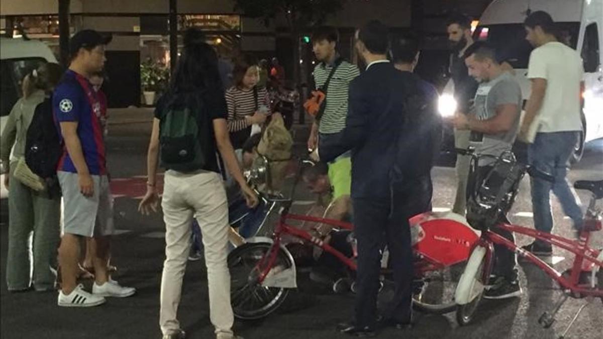 accidente de bicicleta