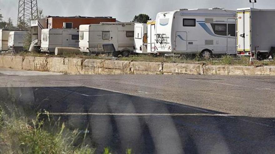 Un aparcament de caravanes en una imatge d&#039;arxiu.