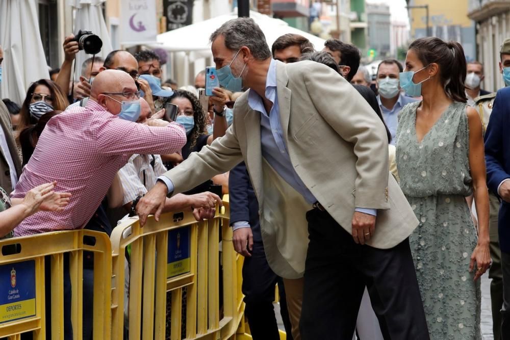 Los reyes de España visitan Gran Canaria.