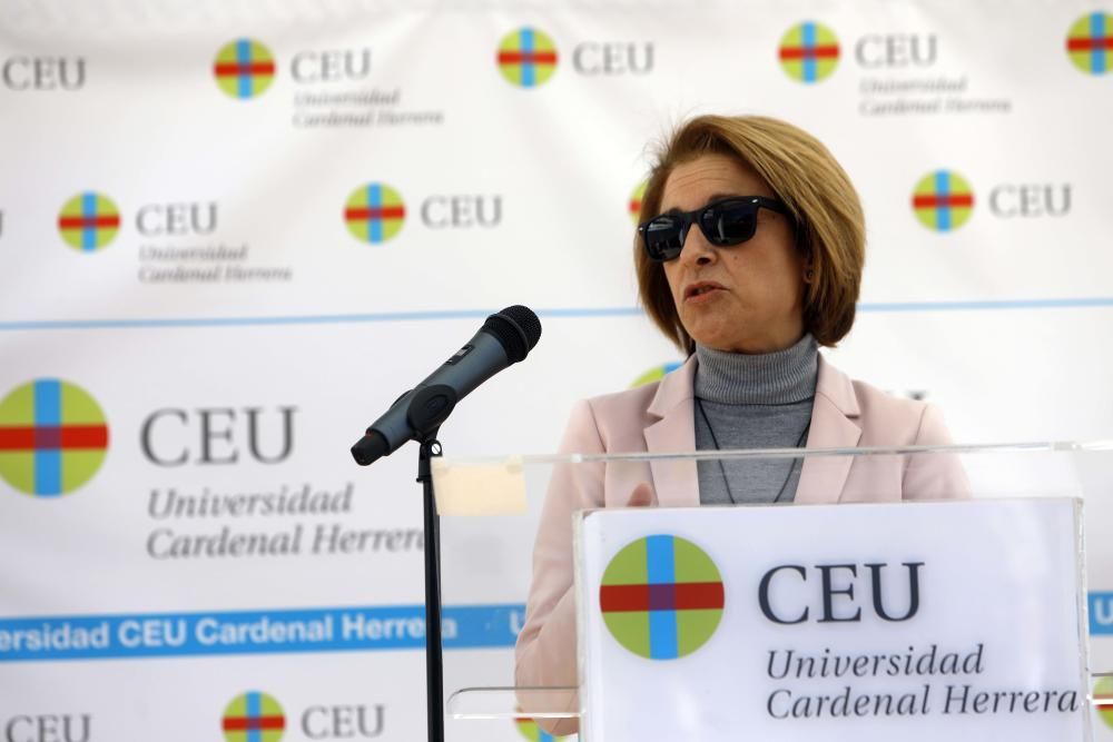 Colocan la primera piedra del nuevo campus del CEU-UCH de Alfara