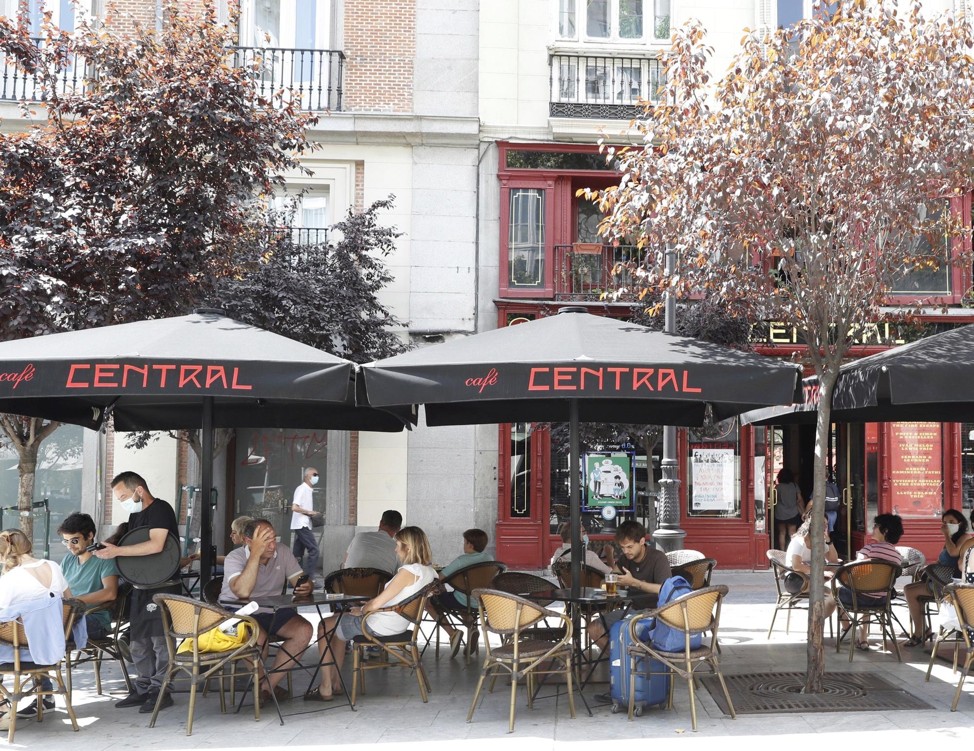 La terraza del Café Central en Madrid