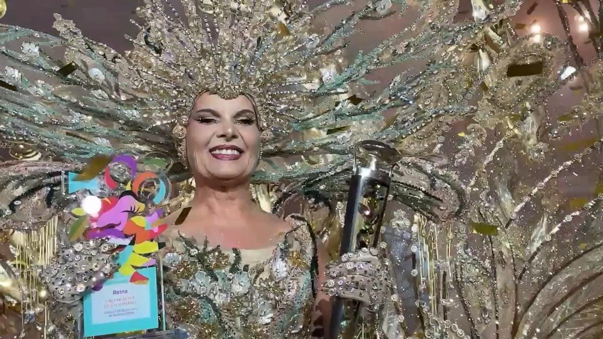 Dominga Jiménez, reina de los mayores del Carnaval de Tenerife