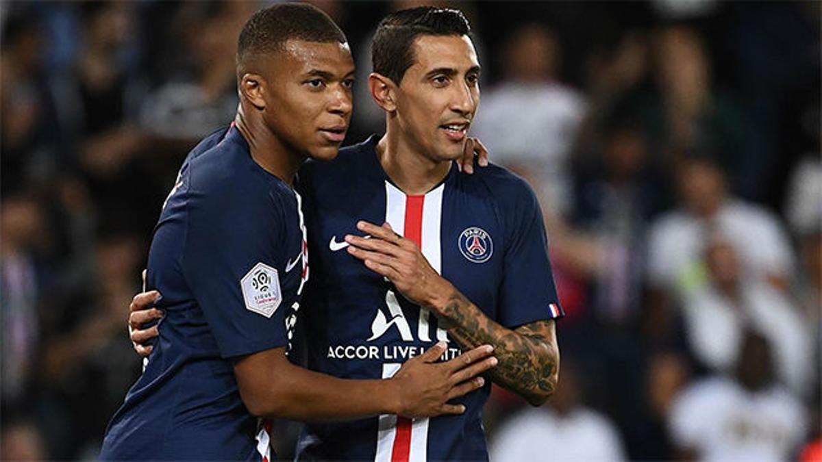 La conexión Di María-Mbappé fulmina al Marsella