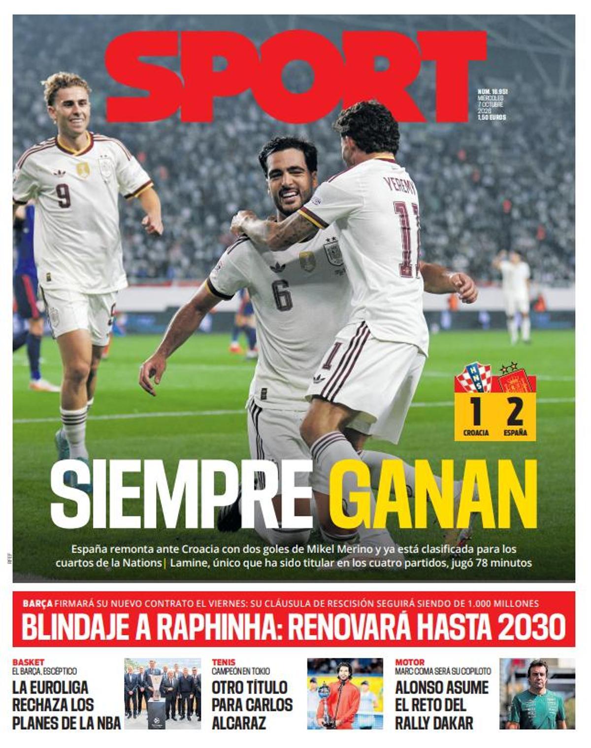Las portadas de la prensa deportiva de hoy Las portadas de la prensa deportiva de hoy