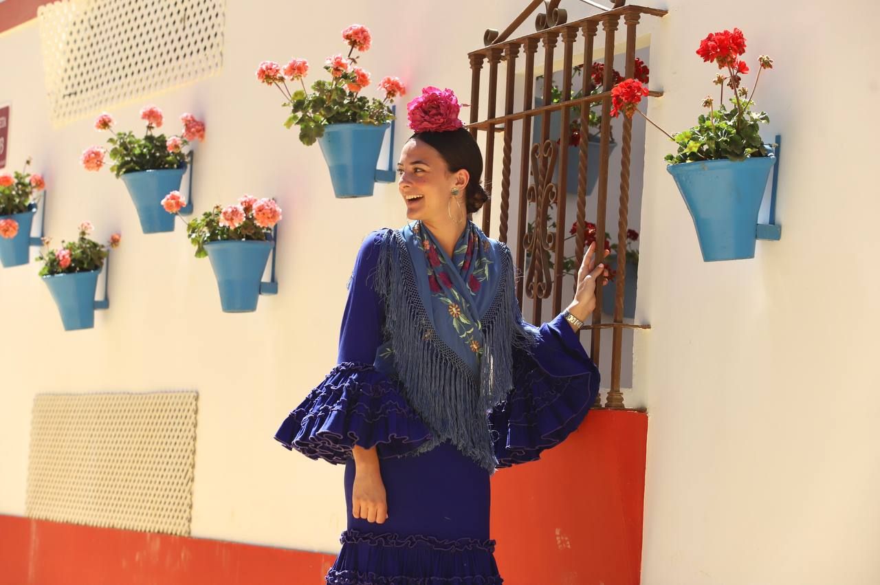 Trajes de gitana en el miércoles de Feria