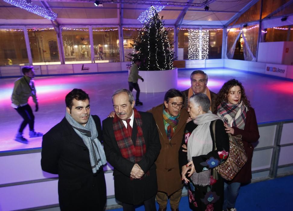 Presentación de la pista de hielo de la plaza de la Catedral.